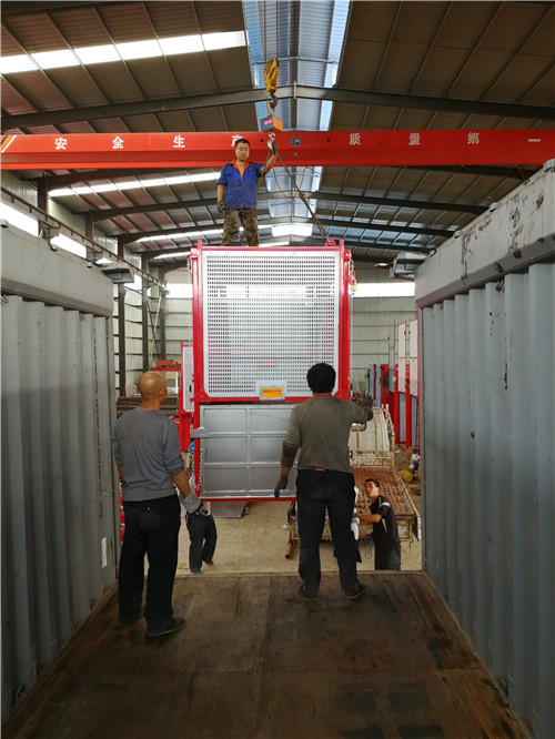 BORUIDA frequency construction hoists exported to oversea market